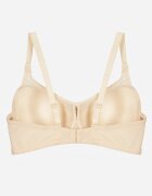 love magnolia Sutien bej din dantelă decorat cu inserție transparentă Acalinai