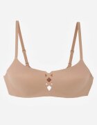 love magnolia Sutien Bej închis cu finisaj neted cu imitație de legătură Azisene