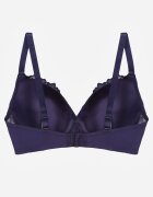 love magnolia Sutien Bleumarin Decorat cu Dantelă și Fundă Aqiany