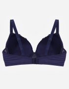 love magnolia Sutien Bleumarin din Dantelă cu Aplicație Metalică Dorzedi