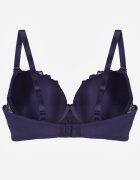 love magnolia Sutien bleumarin din dantelă decorat cu inimă din zirconiu Bothilei