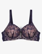 love magnolia Sutien Bleumarin și Roz cu Dantelă și Curea cu Zirconii Katielle