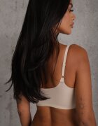 love magnolia Sutien Căptușit Bej cu finisaj fără cusături Fără balene Leanoreth