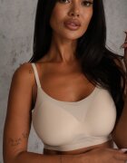 love magnolia Sutien Căptușit Bej cu finisaj fără cusături Fără balene Leanoreth