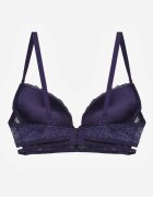 love magnolia Sutien Dantelă Albastru Marin-Roz În Stil Clasic Cu Aplicație Galinassa