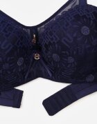 love magnolia Sutien dantelă bleumarin decorat cu inserție transparentă Acalinai