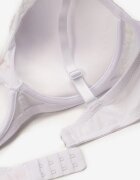 love magnolia Sutien Dantelat Alb Tip Full Cup cu Catarame Metalice și Zirconii Mulani