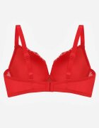 love magnolia Sutien dantelat roșu cu aplicație metalică Dorzedi