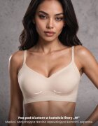 love magnolia Sutien Elastic Bej Fără Cusături Fără Armătură Edaelia
