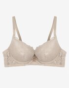 love magnolia Sutien Gri din Dantelă Push-Up cu Ornament Metalic Aclenne
