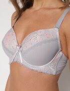 love magnolia Sutien Gri-Roz cu Dantelă și Zirconii Himelodia