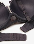love magnolia Sutien Gri-Roz din dantelă decorat cu aplicație metalică Mirzedi