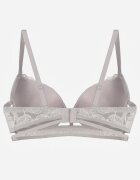 love magnolia Sutien Gri-Roz Din Dantelă în Stil Clasic cu Aplicație Galinassa