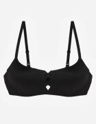 love magnolia Sutien Negru cu finisaj neted cu imitație de legătură Azisene