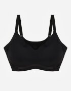 love magnolia Sutien Negru Decorat cu inserții transparente cu întărire Seanael