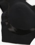 love magnolia Sutien Negru Decorat cu inserții transparente cu întărire Seanael