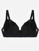 love magnolia Sutien Negru Din dantelă cu Aplicație Metalică Dorzedi