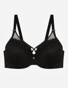 love magnolia Sutien Negru din Dantelă cu Inimă din Zirconiu Adrievianna