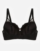 love magnolia Sutien Negru din Dantelă cu Inimă din Zirconiu Adrievianna