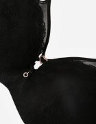 love magnolia Sutien Negru din Dantelă cu Inimă din Zirconiu Adrievianna