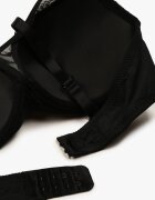 love magnolia Sutien Negru Din Dantelă Tip Full Cup cu Catarame Metalice și Zirconii Mulani