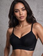 love magnolia Sutien Negru Elastic Fără Cusături Fără Armătură Edaelia
