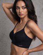 love magnolia Sutien Negru Elastic Fără Cusături Fără Armătură Edaelia