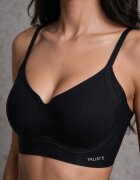 love magnolia Sutien Negru Elastic Fără Cusături Fără Armătură Edaelia