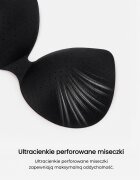 love magnolia Sutien Negru Fără cusături cu burete Fără sârmă Zeritha