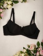love magnolia Sutien Negru Push Up Decorat cu Decupaje Laterale Biathy