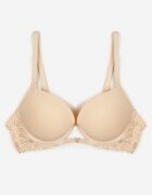 love magnolia Sutien Push-Up bej deschis cu Dantelă și Decupaj Frontal Sariaris