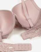 love magnolia Sutien Push-Up Mov deschis cu Dantelă și Decupaj Frontal Sariaris