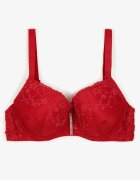 love magnolia Sutien Roșu cu Dantelă și Baretă cu Zirconiu Katielle