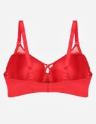 love magnolia Sutien Roșu din Dantelă cu Inimă cu Zirconii Adrievianna