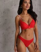 love magnolia Sutien Roșu Din dantelă Decorat cu fundă Falzedia