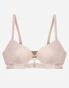 love magnolia Sutien Roz deschis din dantelă în stil clasic cu aplicație Galinassa