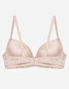 love magnolia Sutien Roz deschis din dantelă în stil clasic cu aplicație Galinassa