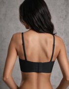 love magnolia Sutien simplu Push Up tip balconette cu bretele detașabile Misima Negru