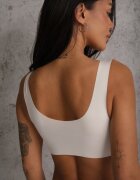 love magnolia Sutien Sport Alb căptușit decorat cu inserție din plasă Edalissa