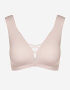 love magnolia Sutien Sportiv Roz deschis Decorat cu plasă și aplicație tip corset Salinalla