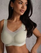 love magnolia Sutien Sportiv Verde cu Intaritura Decorat cu insertie de plasa Edalissa