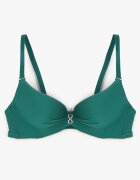 love magnolia Sutien Verde cu Aplicație de Zirconii Abantia