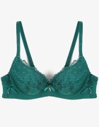love magnolia Sutien Verde cu Dantelă și Fundă Amirio