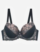 love magnolia Sutien verde închis cu dantelă și zirconii Himelodia