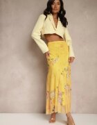 lovery Fustă Galbenă cu model floral cu croială evazată Efrirene