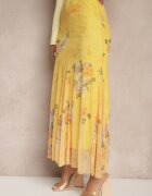 lovery Fustă Galbenă cu model floral cu croială evazată Efrirene