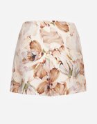 lovery Fustă-Pantaloni scurți Bej Talie înaltă Floral Delliena