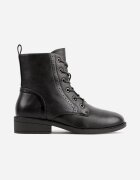 lovery Ghete tip workery cu toc plat decorate cu perforație fină Abiha Negre
