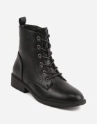 lovery Ghete tip workery cu toc plat decorate cu perforație fină Abiha Negre