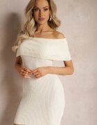 lovery Rochie Bej deschis Taliată Spagnolă Mini din țesătură elastică Naliresa